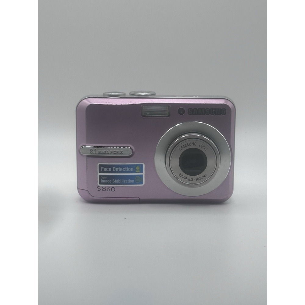 Samsung S860 Pink 8.1MP Digital Camera 3x Zoom Untested For Parts/ Repair